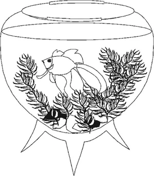 Into The Aquarium Jungle Coloring Page