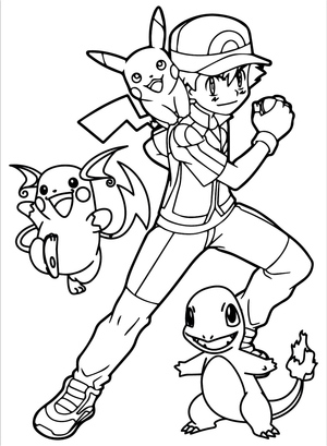 Ash Ketchum with his Pokemon