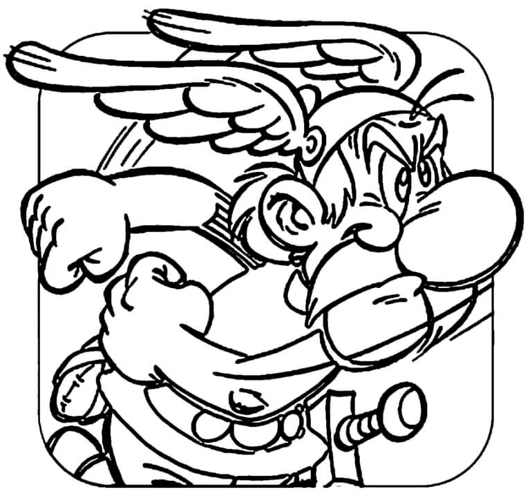 A Clever Tiny Warrior Coloring Page