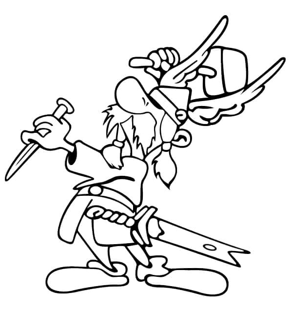 Blacksmith in the Village Coloring Page
