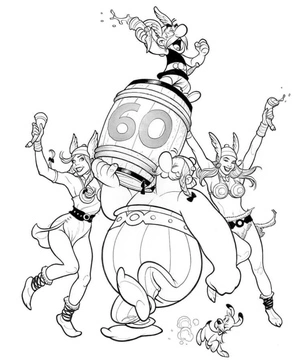 Friends Celebrating Another Victory Coloring Page