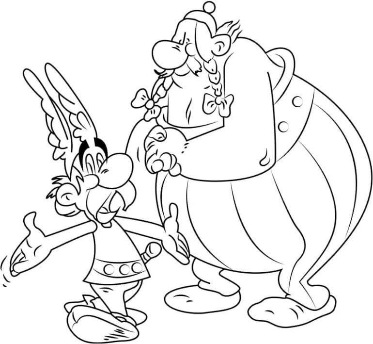Joyful Celtic Warriors Coloring Page