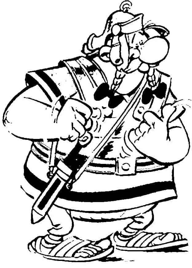 The Knight Injured His Finger Coloring Page