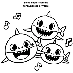 Baby Shark Coloring Page Coloring Page