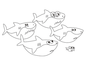 Sheets featuring Baby Sharks