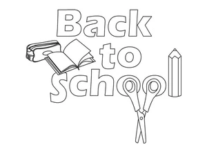 Back to School Coloring Page 1 Coloring Page