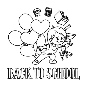 Back to School Coloring Page 7 Coloring Page