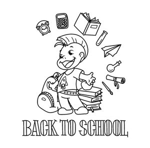 Back to School Coloring Page - Sheet 2 Coloring Page