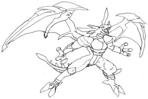 "Bakugan Summoned to Protect the Sacred Orb" Coloring Page