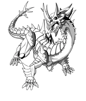 Dragonoid – Humanoid Dragon Bakugan Coloring Page