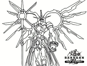 Namus is a tranquil Bakugan. Coloring Page