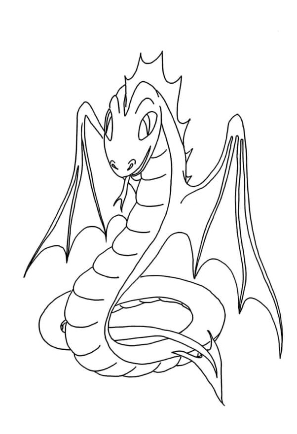 Wave of Snakes Coloring Page