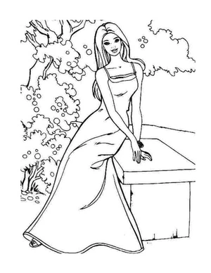 Barbie is stunning Coloring Page