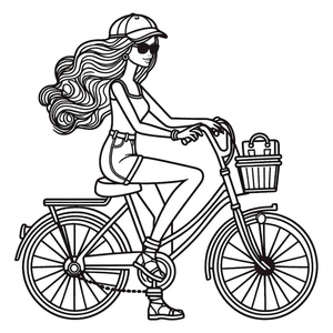 Barbie Riding a Bike
