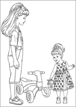 Coloring Page: Barbie for Girls Coloring Page