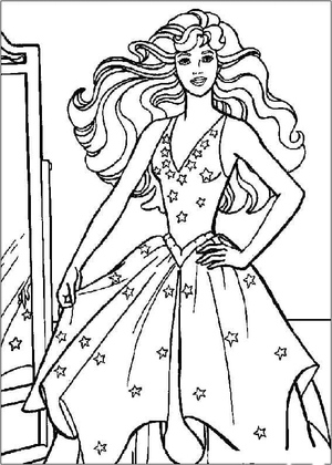 Drawing of Barbie