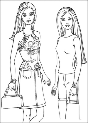 Free Barbie Coloring Page