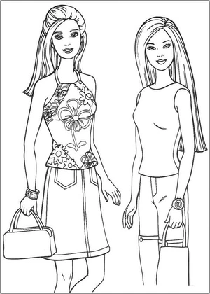 Free Barbie Coloring Page Coloring Page
