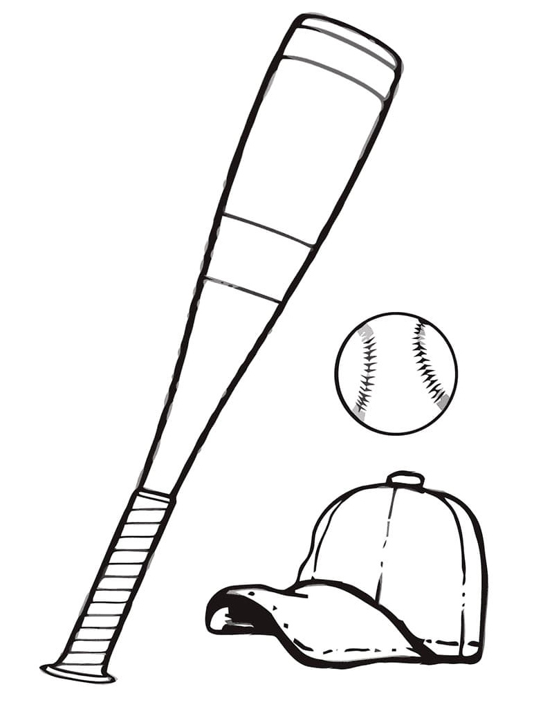 Baseball Fun Coloring Page
