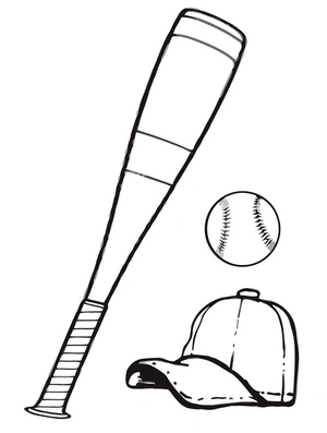 Baseball Fun Coloring Page