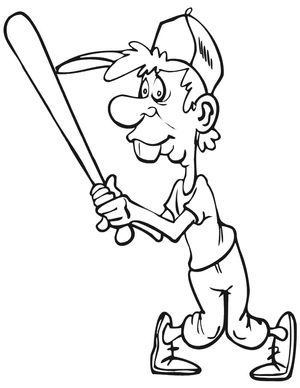 Coloring Page for Baseball Coloring Page