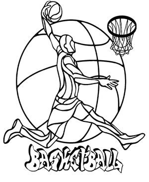Basketball Coloring Page