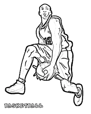 Incredible Basketball Star Coloring Page