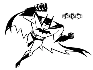 Animated Batman Series Coloring Page