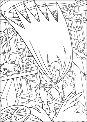 Batman Four Coloring Page