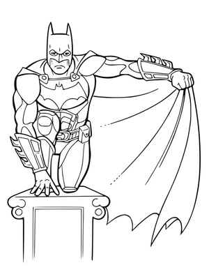 Batman Free Coloring Page