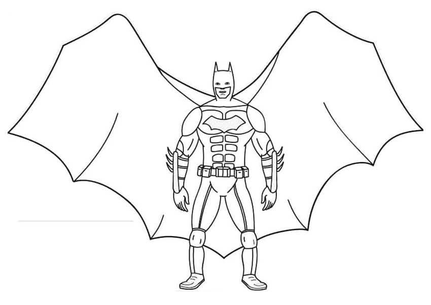 Batman Thirteen Coloring Page