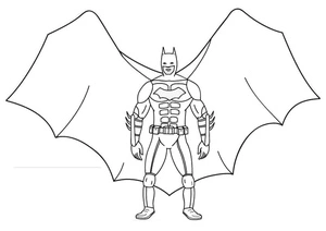 Batman Thirteen Coloring Page