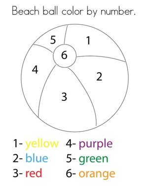 Beach & Ocean Color By Number