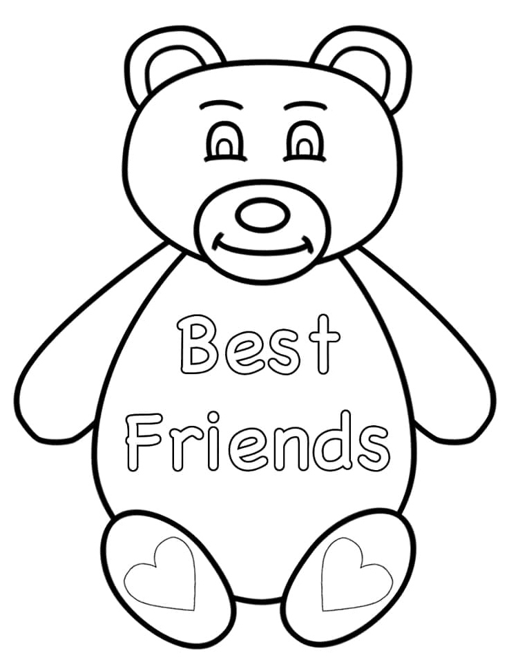 Bear Buddies Coloring Page