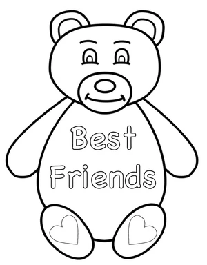 Bear Buddies Coloring Page