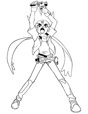 Gingka Hagane - The Ultimate Warrior Coloring Page