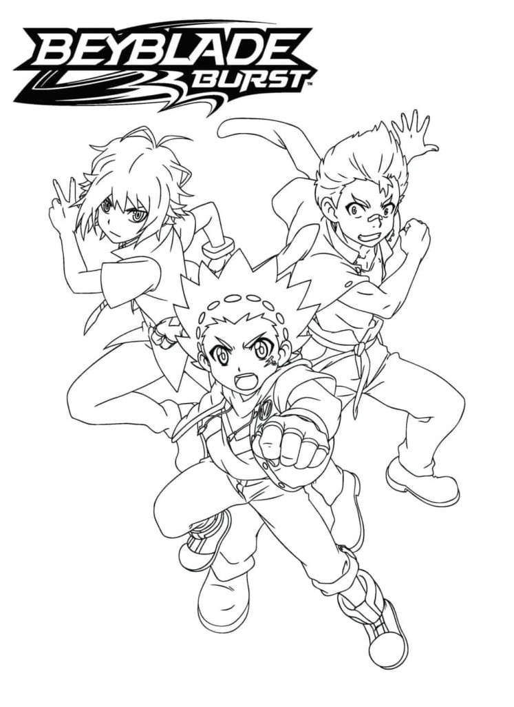 Printable Beyblade Burst Coloring Page Coloring Page