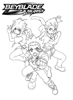 Printable Beyblade Burst Coloring Page Coloring Page