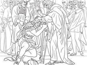 Blessing from Jesus to Moses