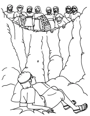 Coloring Page - Bible Illustration with Dimensions 695×900 Coloring Page