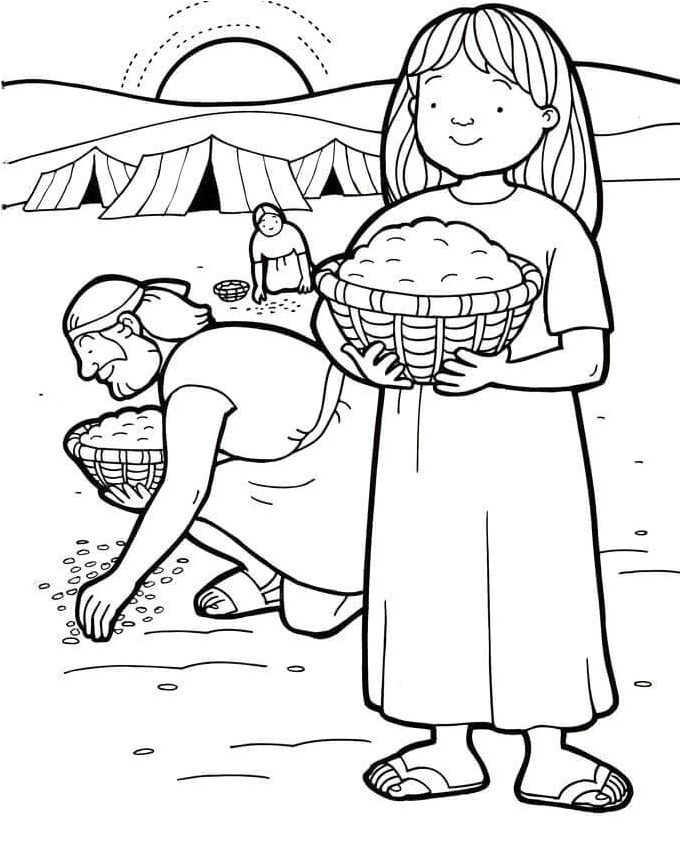 Gifts from Heaven Coloring Page