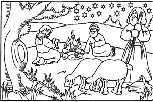 Night of Christmas Coloring Page