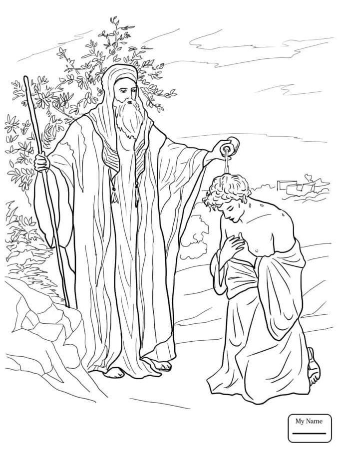 Saul the King Coloring Page