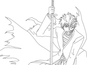 The character Kurosaki Ichigo from the Anime Bleach