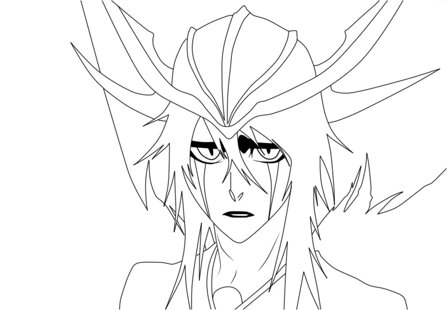 Ulquiorra from the anime Bleach Coloring Page