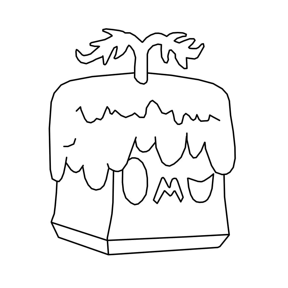 Blizzard Blox Fruits Coloring Page