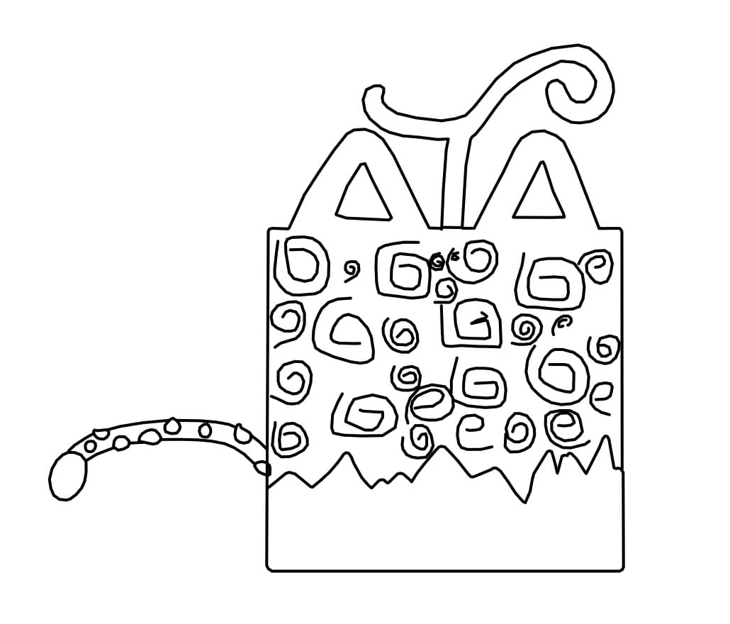 Leopard Blox Fruits Coloring Page