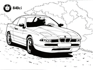 BMW 840ci can be rewritten as BMW 840ci. Coloring Page