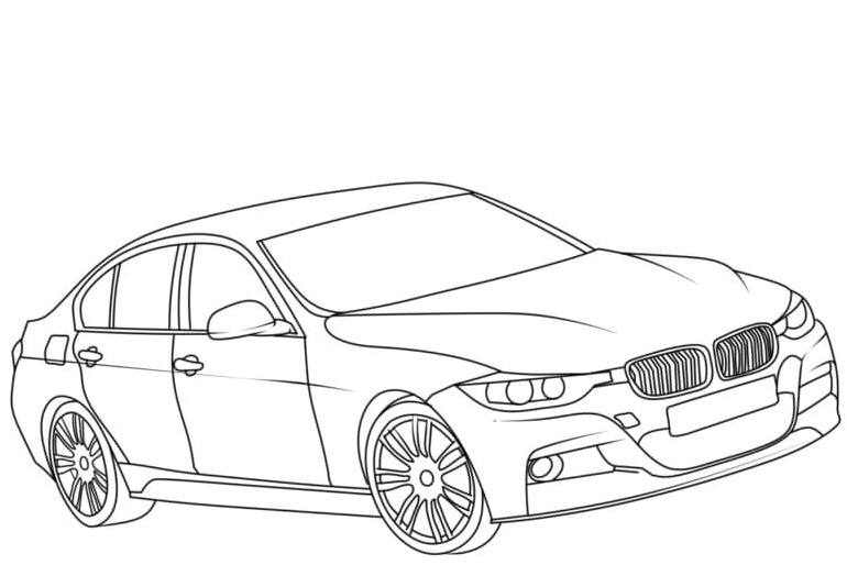 Cool BMW Coloring Page