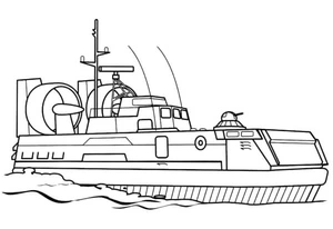 Law Enforcement Vessels Maintain Order on the Ocean Coloring Page